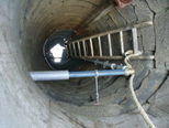 Montáž nového sacího potrubí ve studni